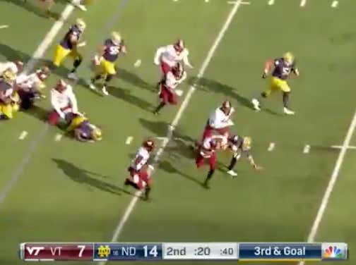 Notre Dame -10 1st Half Was A Brutal, Brutal Loss