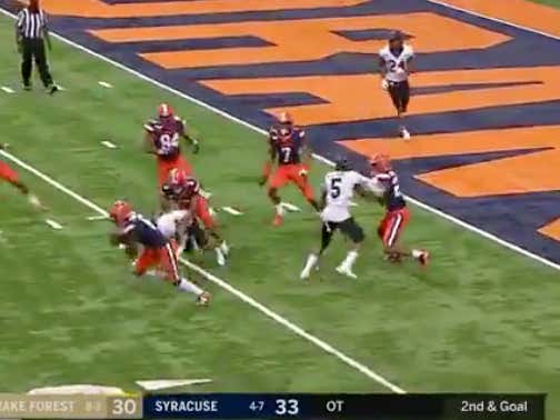 How Syracuse/Wake Forest Went Over Should Be Illegal
