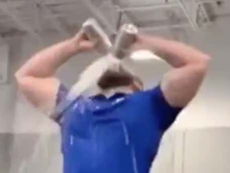 Best Buy Manager Hops On Counter, 'Stone Colds' Energy Drinks To Hype Up Employees During Holiday Rush