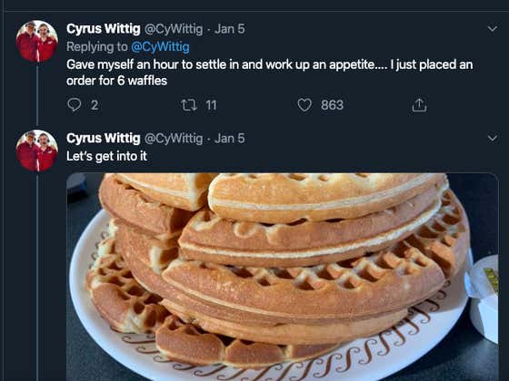 Dude Loses His Fantasy Football Bet And Has To Complete The Waffle House Challenge: What Is That? An Absolute Nightmare Like We've Never Seen