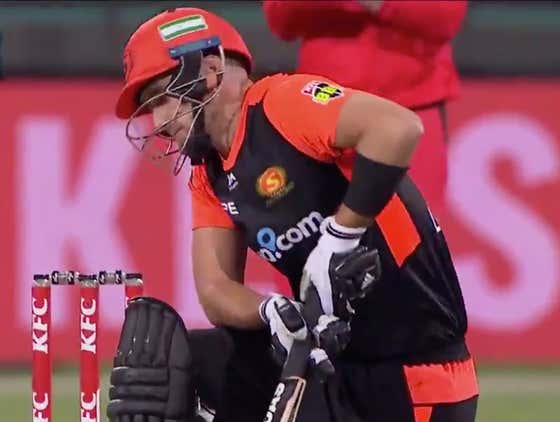 Mic'd Up Cricket Player Lets Out Painful Yelp After Taking Heater Straight to the Balls