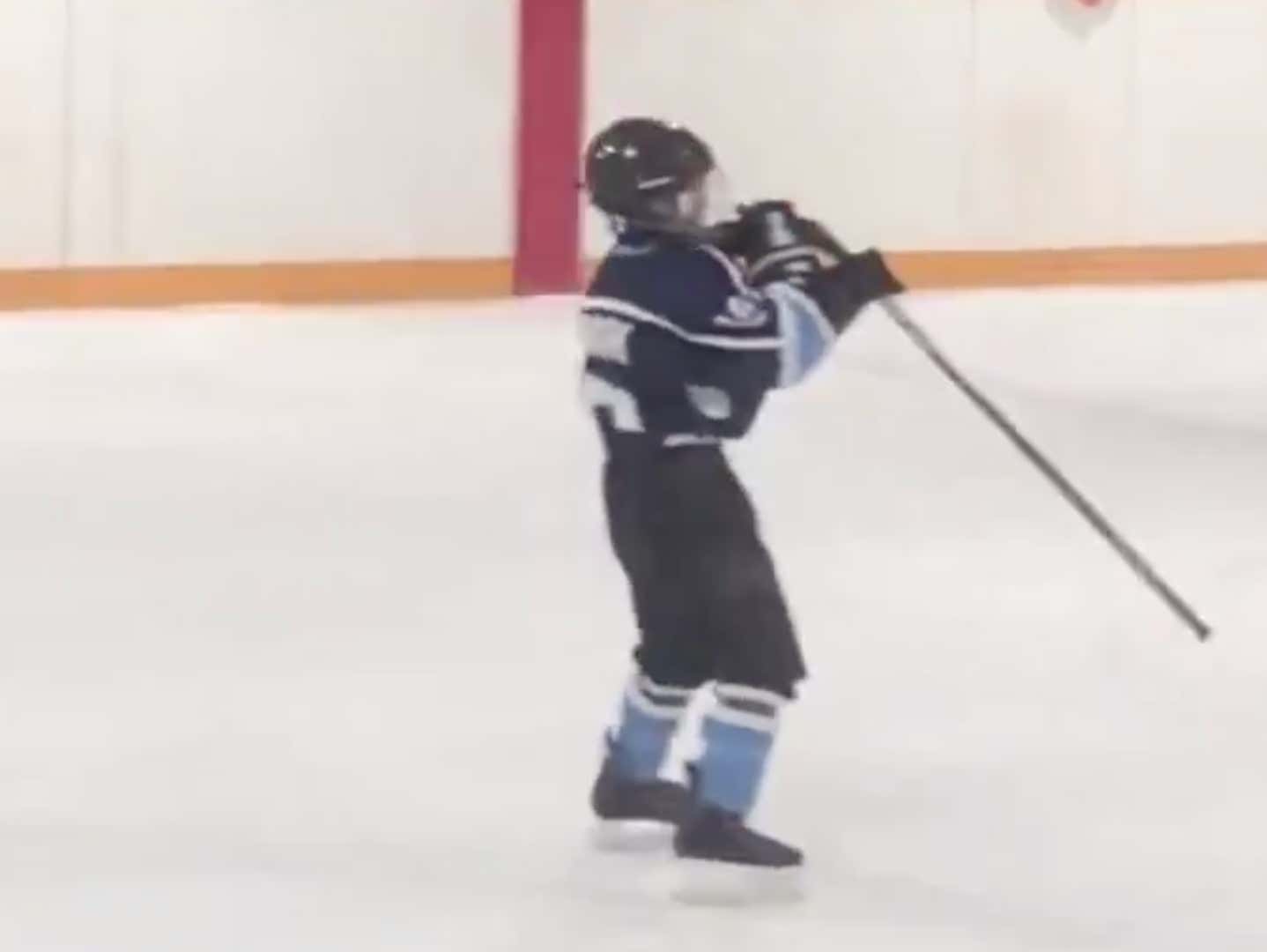 Young Dangler Crushes This On Ice Performance Of Thunderstruck Deserves To Crush At Least 50 
