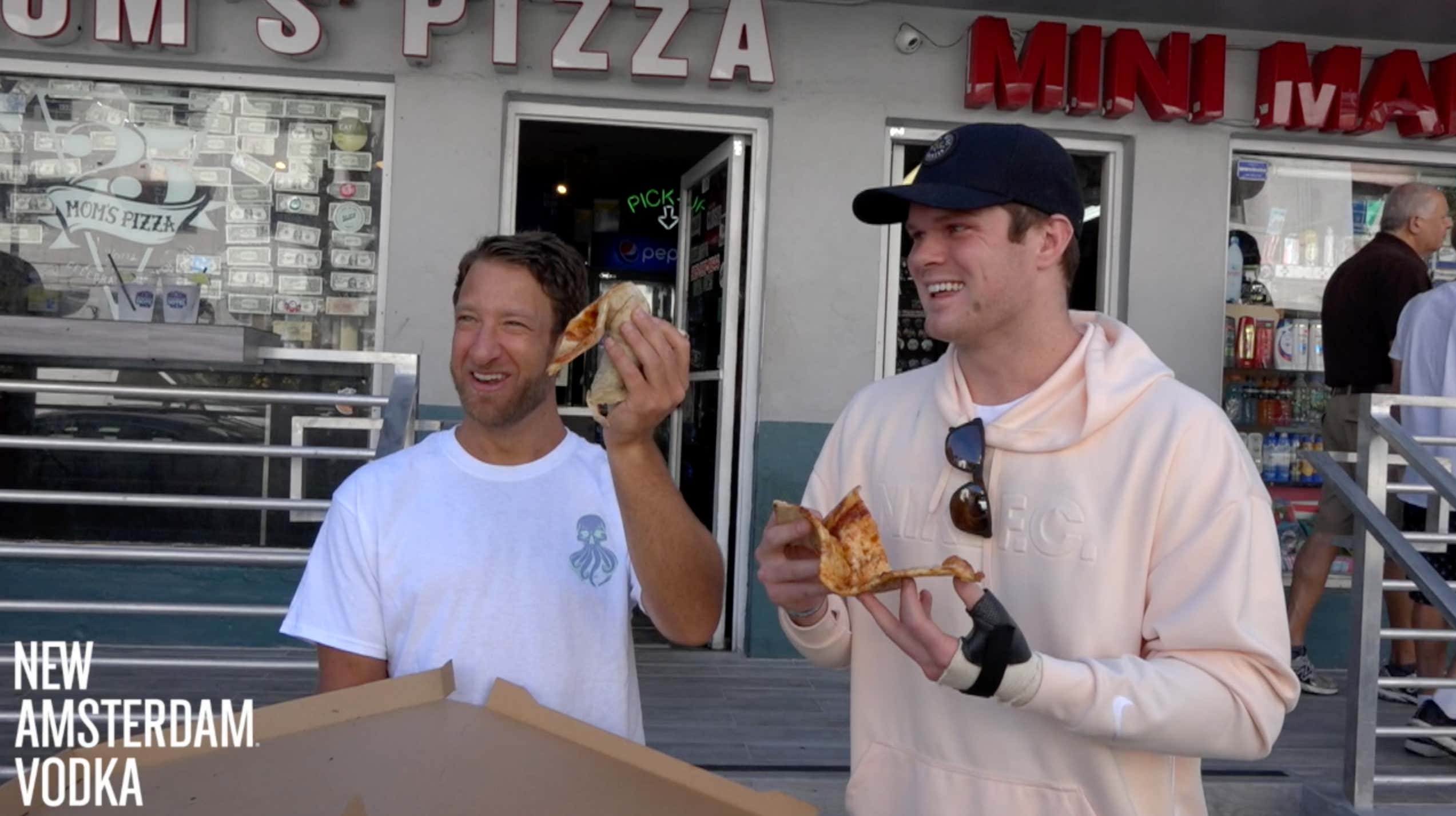 Barstool Pizza Review - Mom’s Pizza (Miami) With Special Guest Sam Darnold Presented by New Amsterdam Vodka