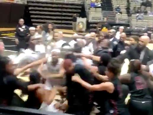 A MASSIVE Brawl Broke Out During An Alabama State/Texas Southern Girl's Basketball Game