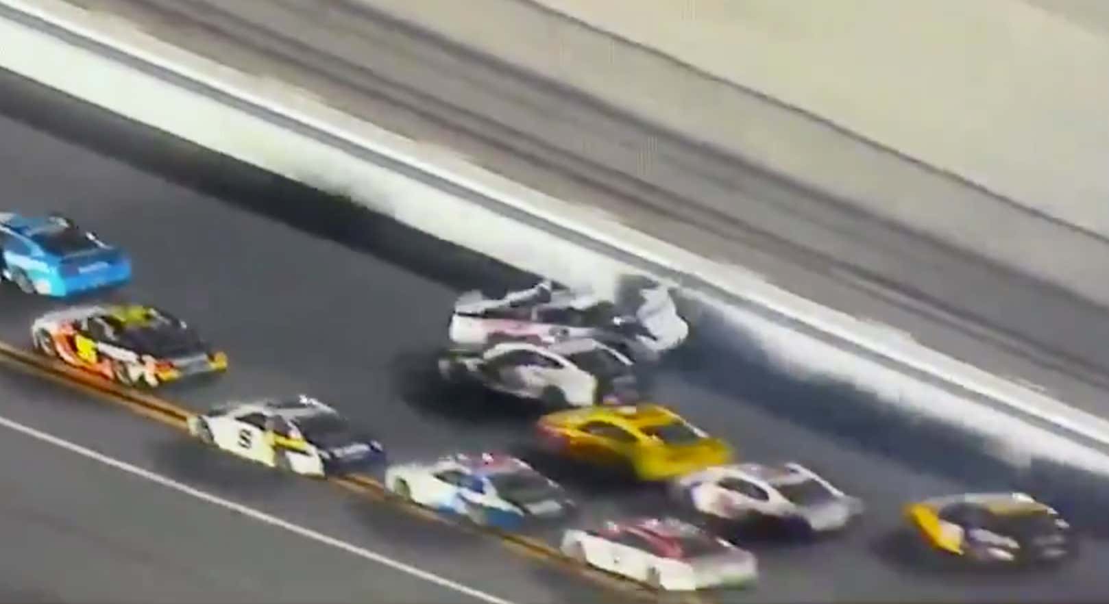 How The Fuck Did Clint Bowyer Avoid That!  Let's Go!  #Daytona500