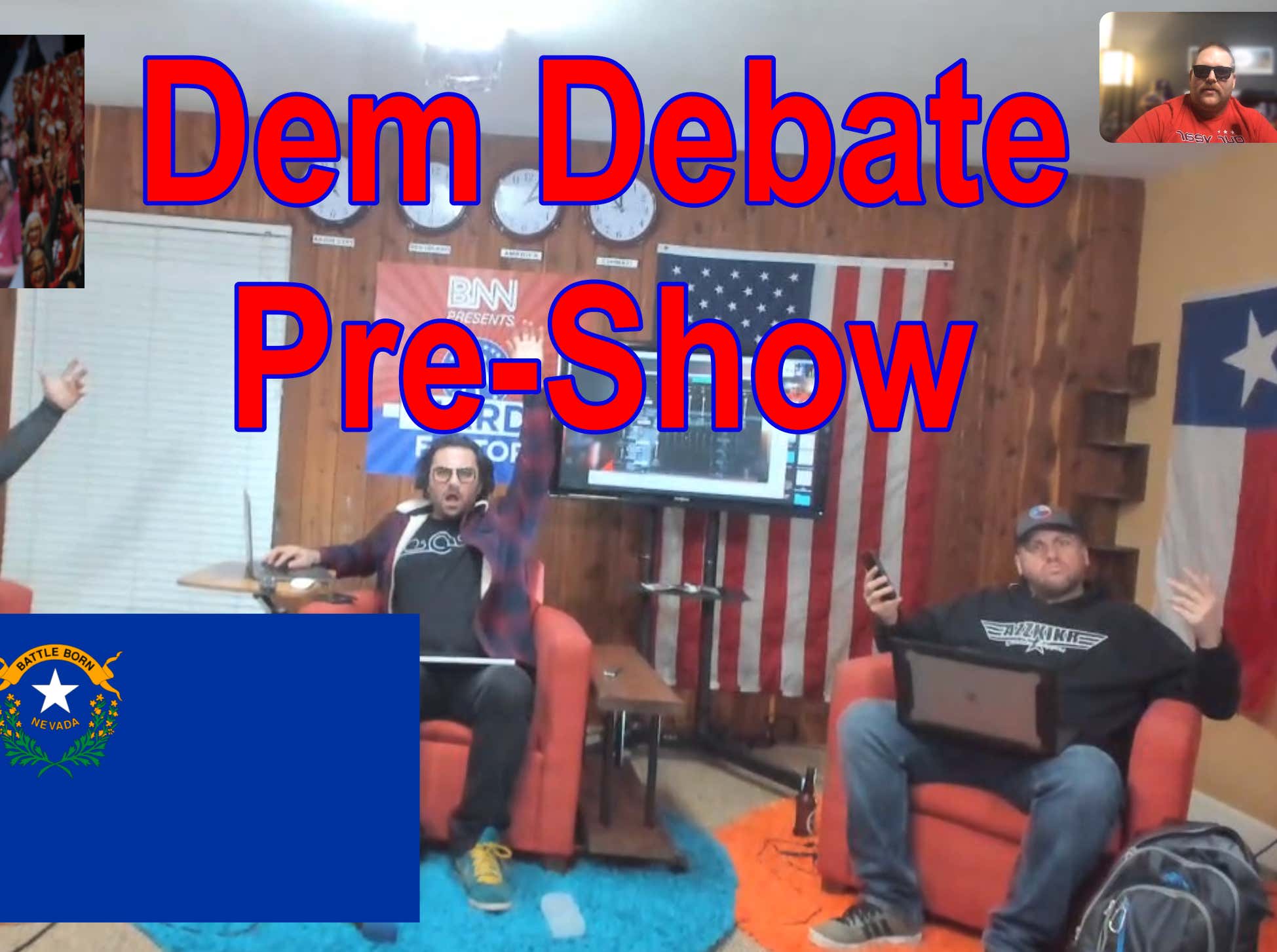 Barstool News Network PreDebate Live Stream Dems in Vegas Barstool Bets