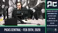 Picks Central - February 20, 2020