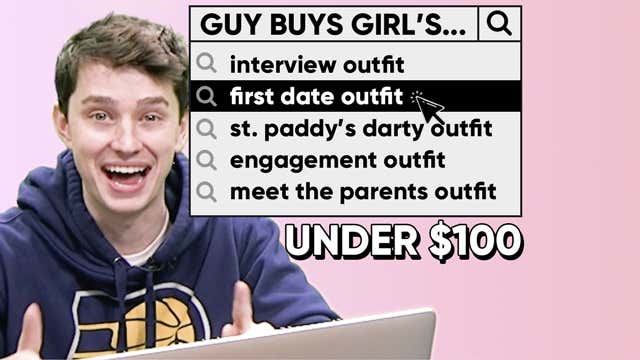 Guys [Tries To] Buy Girl's First Date Outfit