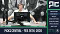 Picks Central - February 26, 2020