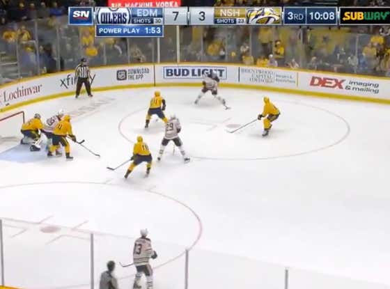 Oilers (+125) score 5 unanswered goals in the third period to take a 8-3 lead over the Preds