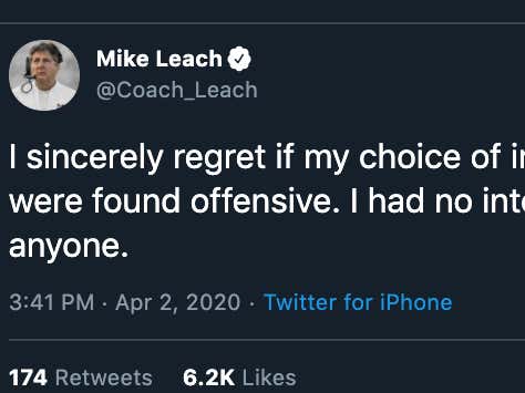 Mike Leach's Controversial Tweet May Have Led To A Mississippi State Player Entering The ...