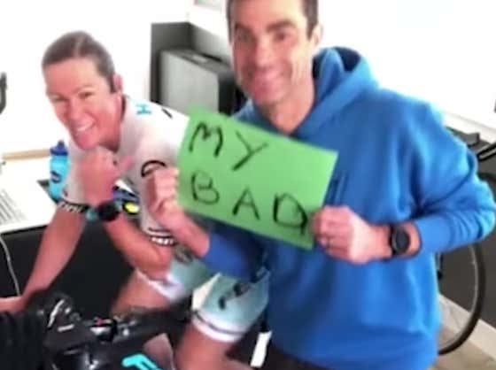 An Ironman Champion Lost A Virtual Race Because Her Idiot Husband Tripped Over The Cord And Unplugged It Mid-Race