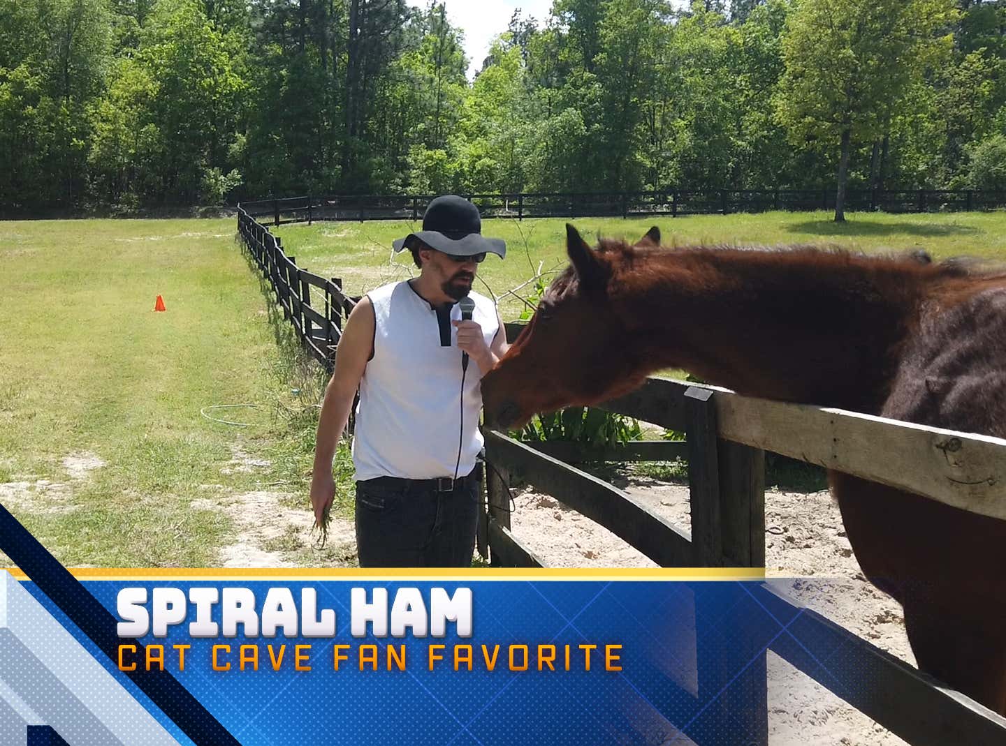 Big Cat Let me in the Stables for a few Interviews Before Tonight's Cat