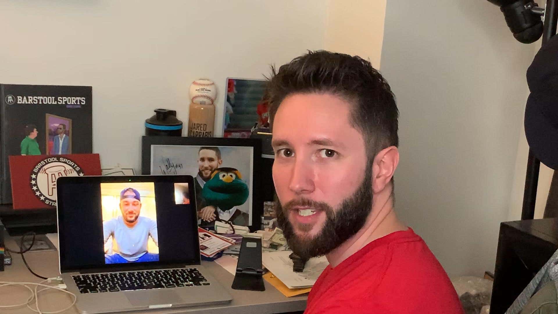 Rocket, Paper, Scissors vs. Alex Young of the Dbacks With A Mitch Trubisky Jersey On The Line