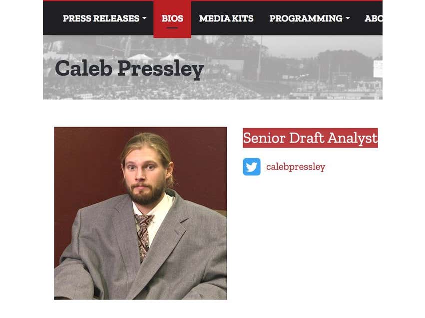 Hello, I am Caleb Pressley and I am Barstool Sports' New Senior Draft