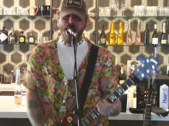 Post Malone & Travis Barker Just Tore Down The House With Their Nirvana Tribute Show And Raised $2.5Mil For COVID Relief