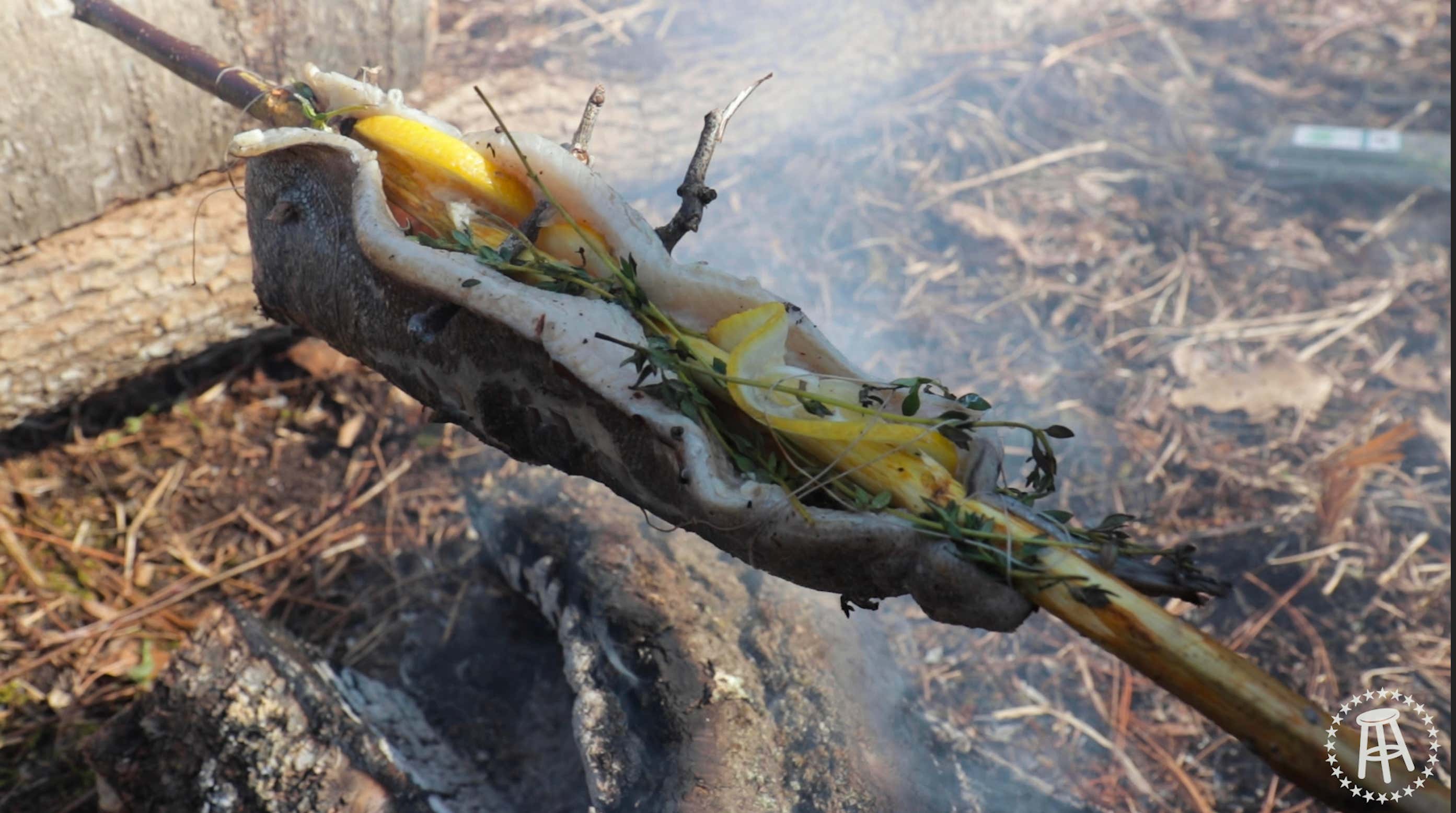 Cooking Fresh Caught Trout Over Fire | The Quarantine Cook Goes Outdoors