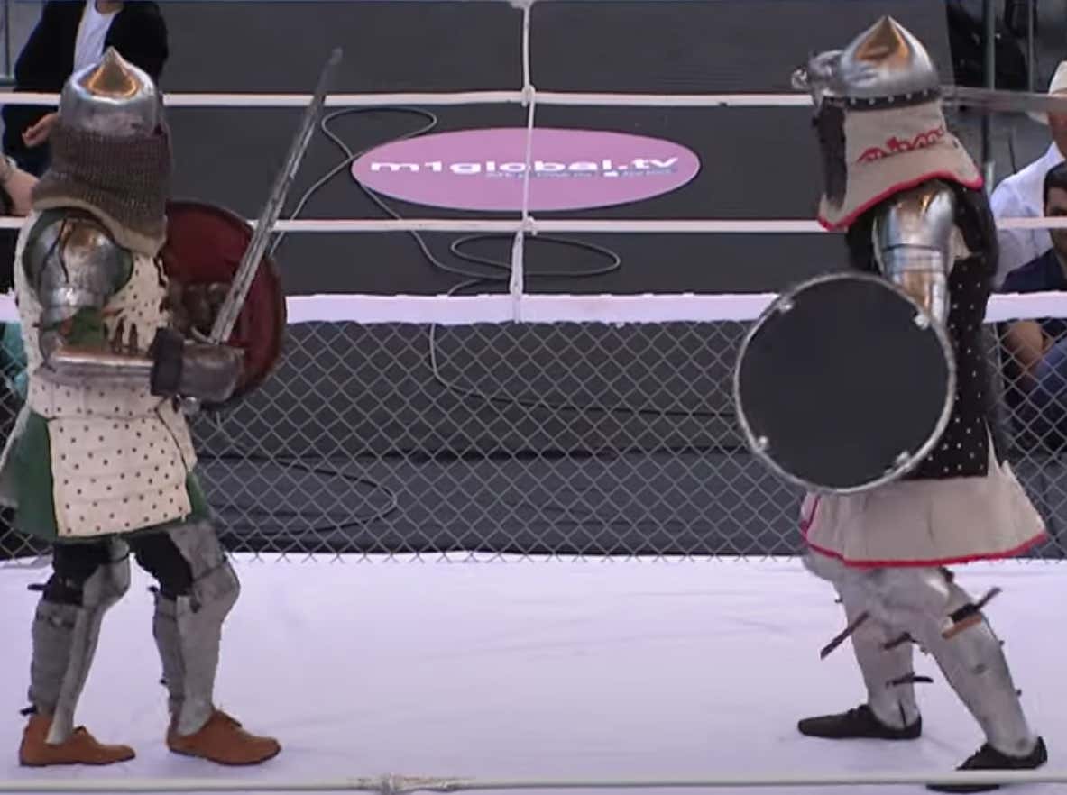 Start Your Day With Medieval Sword Fighting To The Death In an MMA Ring