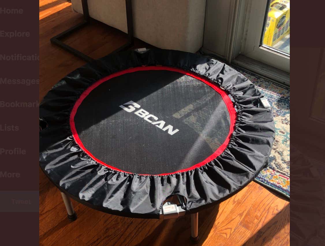 My Wife Bought A Trampoline For Our 1Bedroom Apartment Barstool Sports
