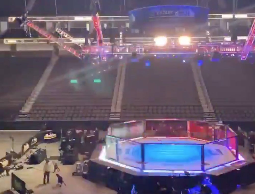 Here's Our First Look At The Empty Arena UFC 249 Will Be Held In Tonight