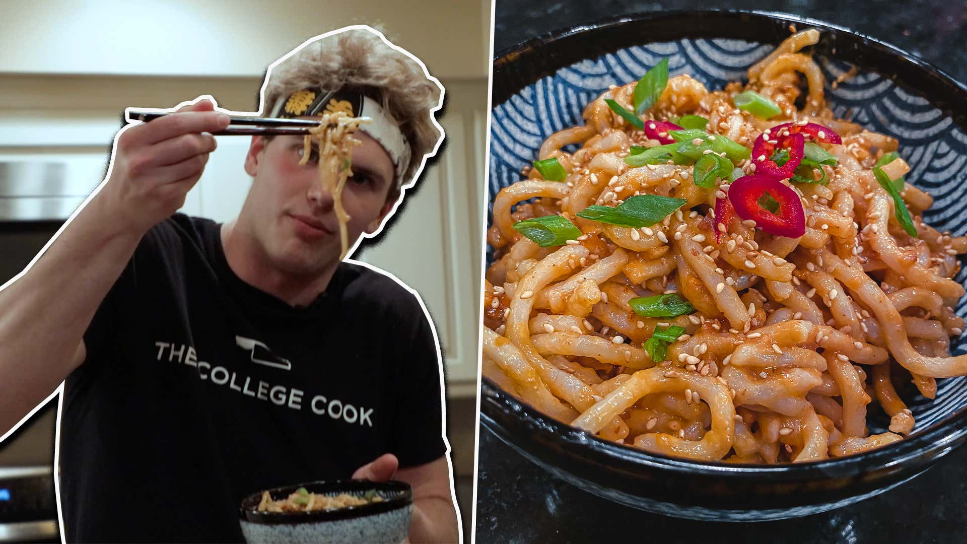 Spicy Asian Peanut Butter Noodles | The Quarantine Cook