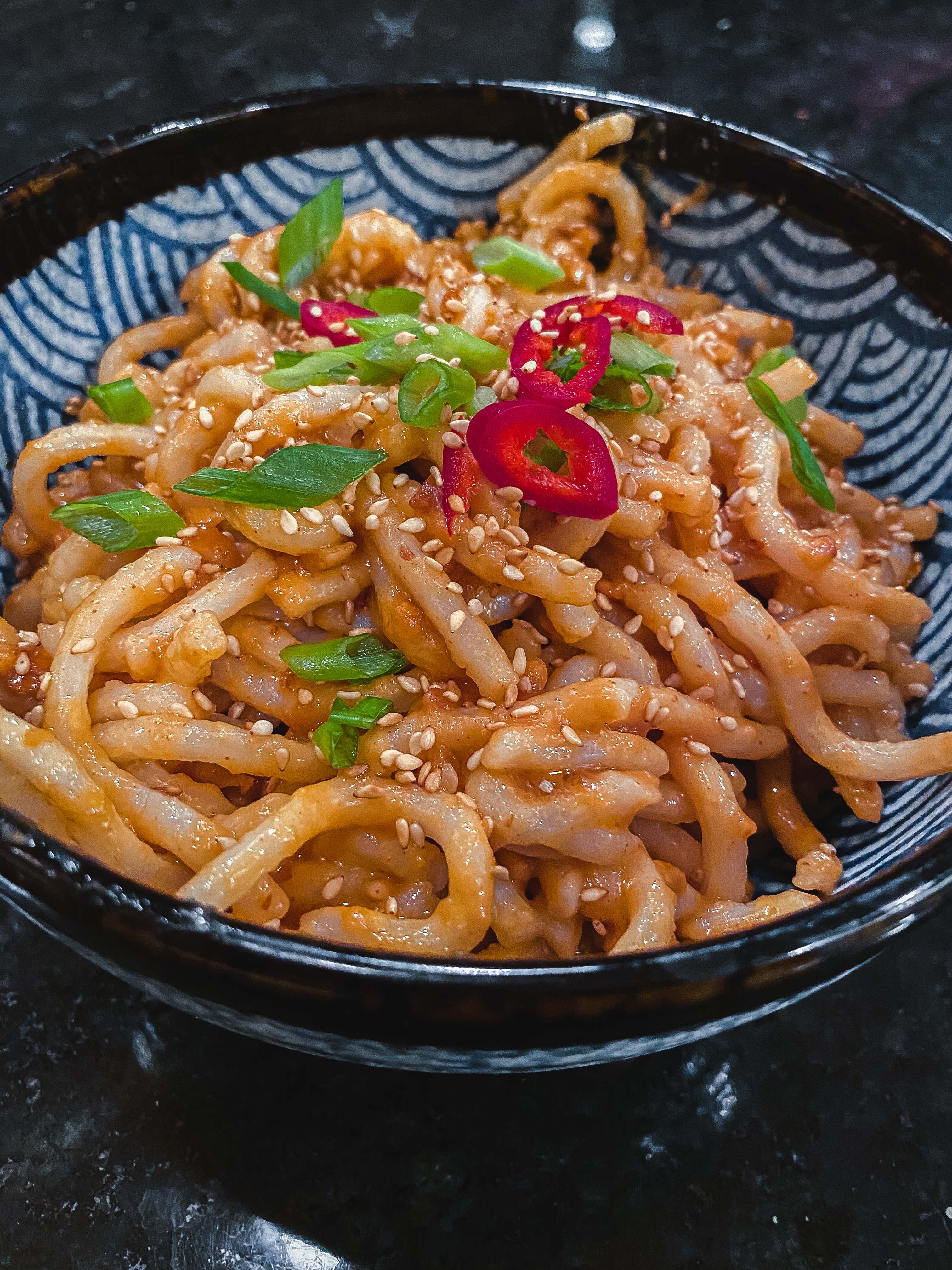 Spicy Asian Peanut Butter Noodles | The Quarantine Cook