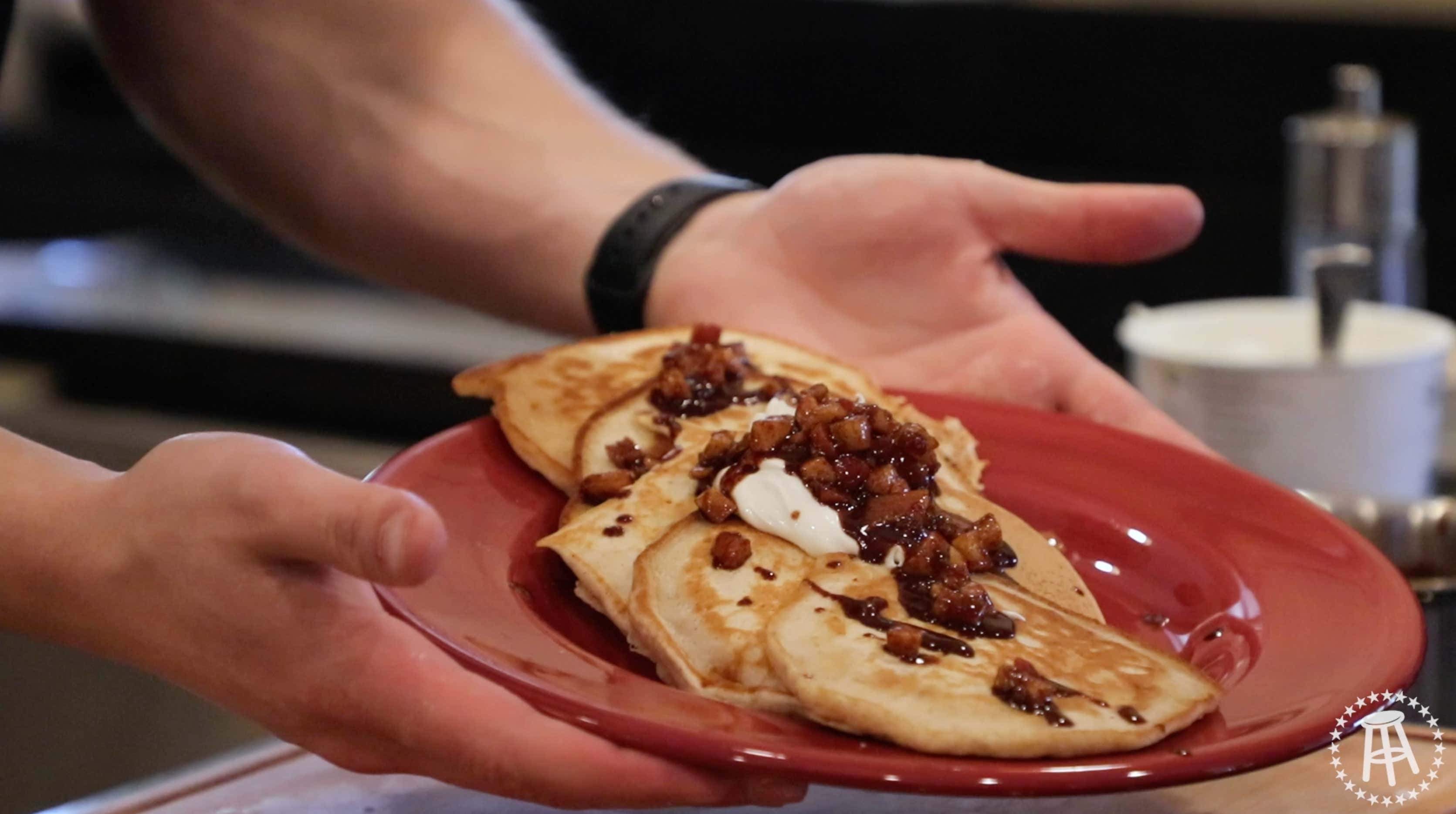 Apple Cinnamon Pancakes | The Quarantine Cook