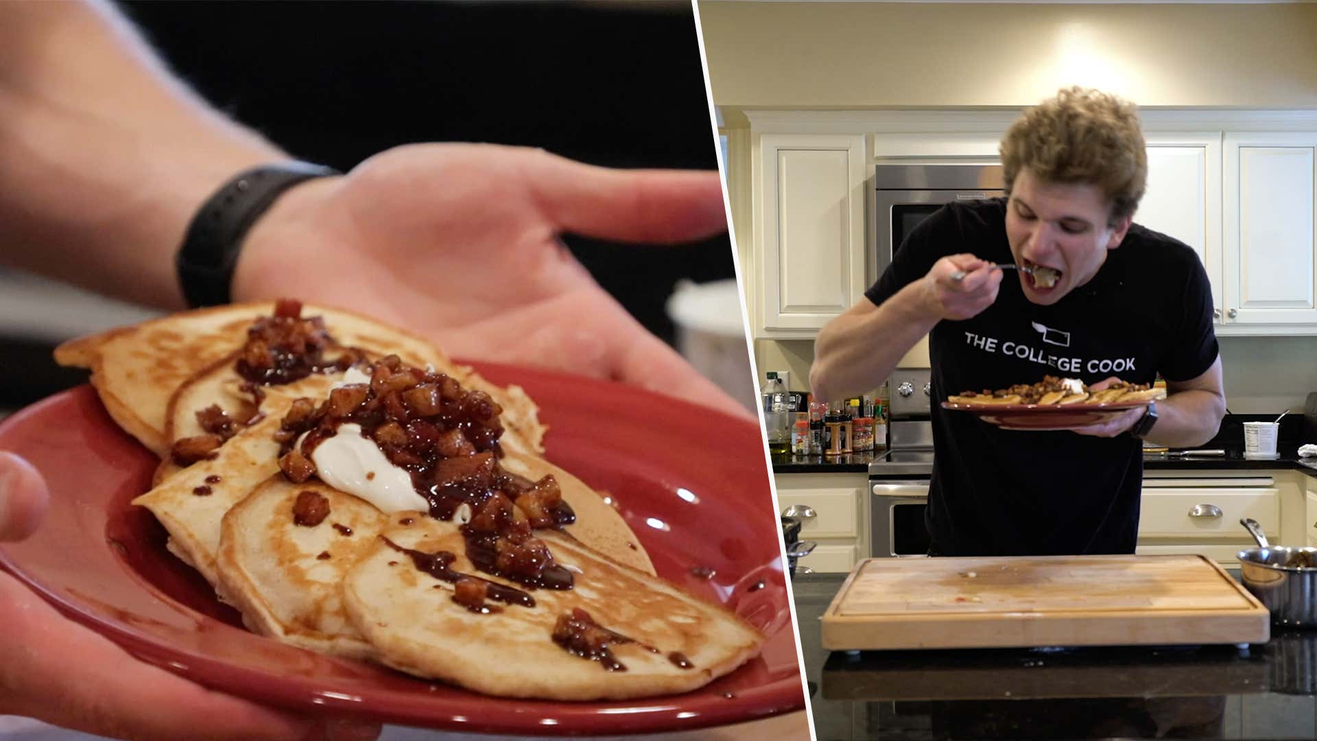 Apple Cinnamon Pancakes | The Quarantine Cook