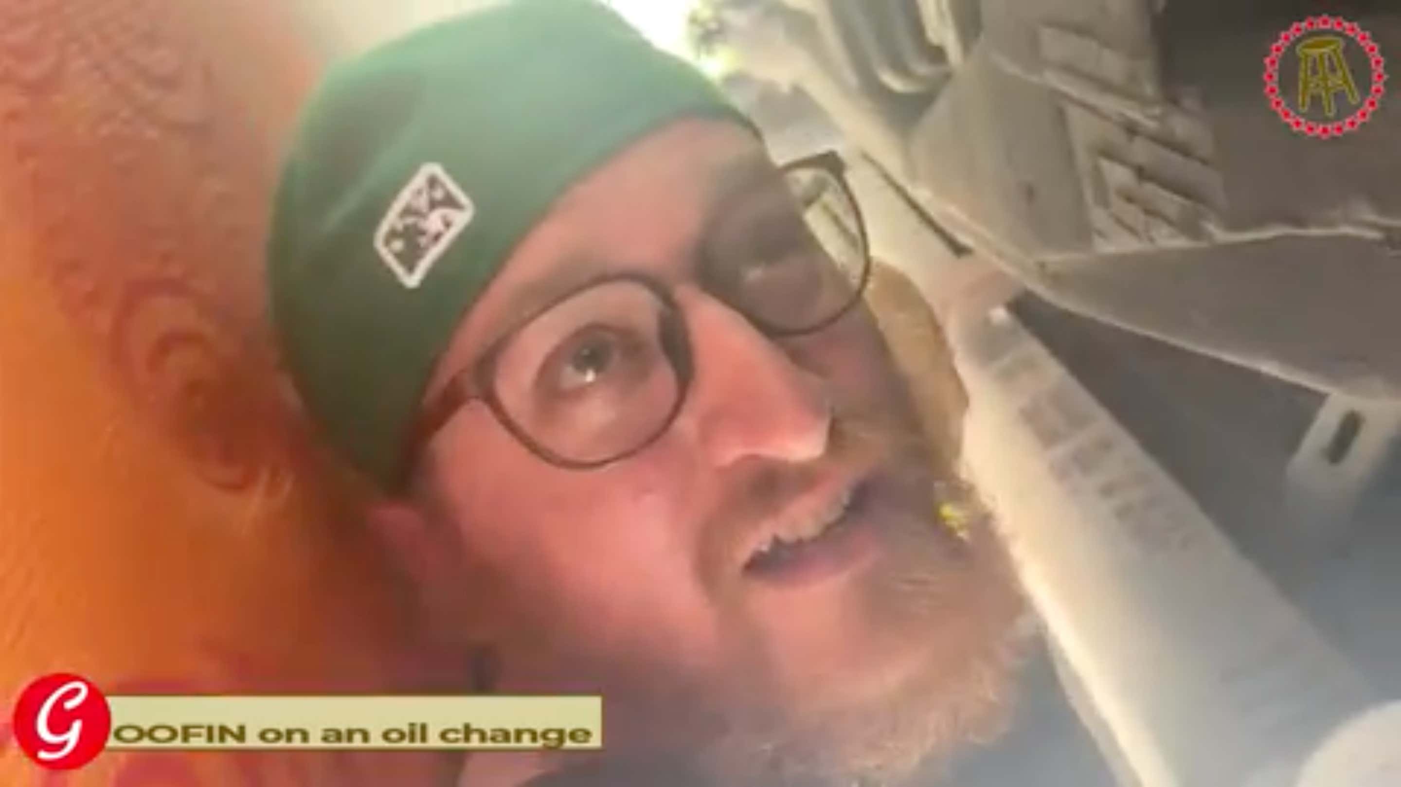 DIY Goofin: CHANGING THE OIL LEADS TO ME BEING COVERED IN OIL