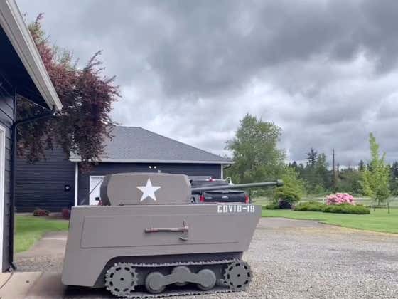 You Don’t Want To Mess With A Guy Who Cuts His Lawn In This Hog