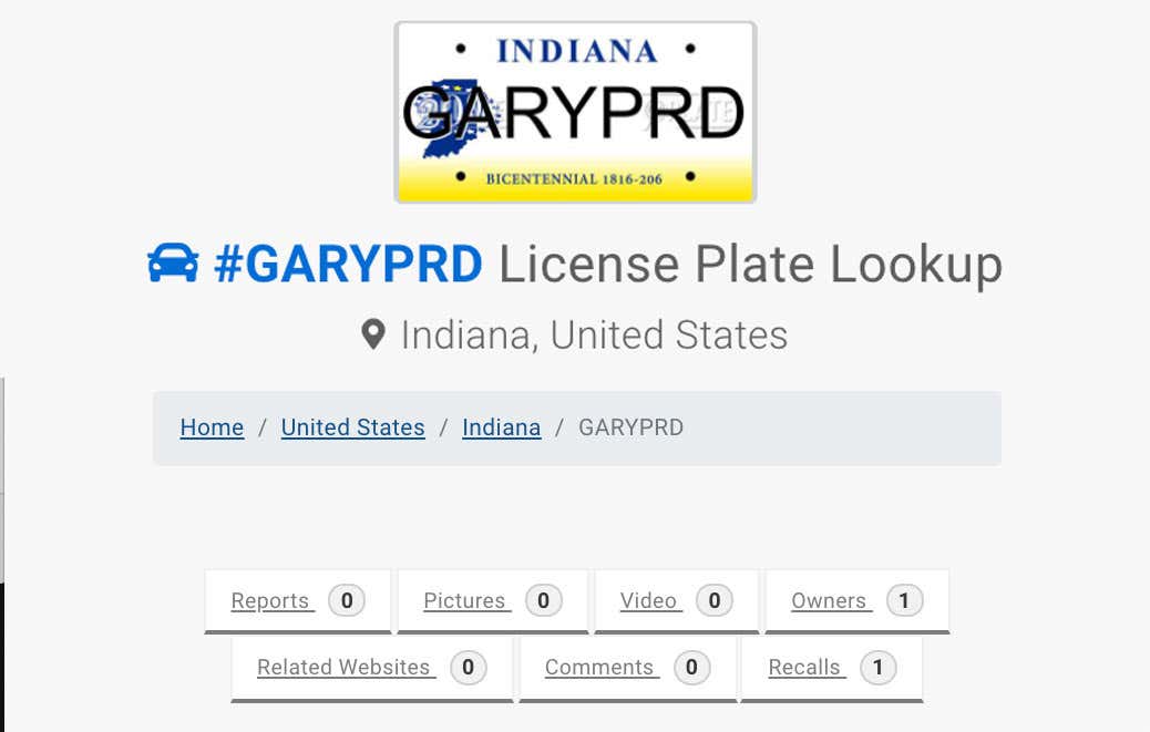 License Plate Lookup Indiana