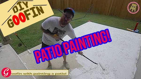 DIY Goofin: Painting Concrete is Complicated and Frustrating!