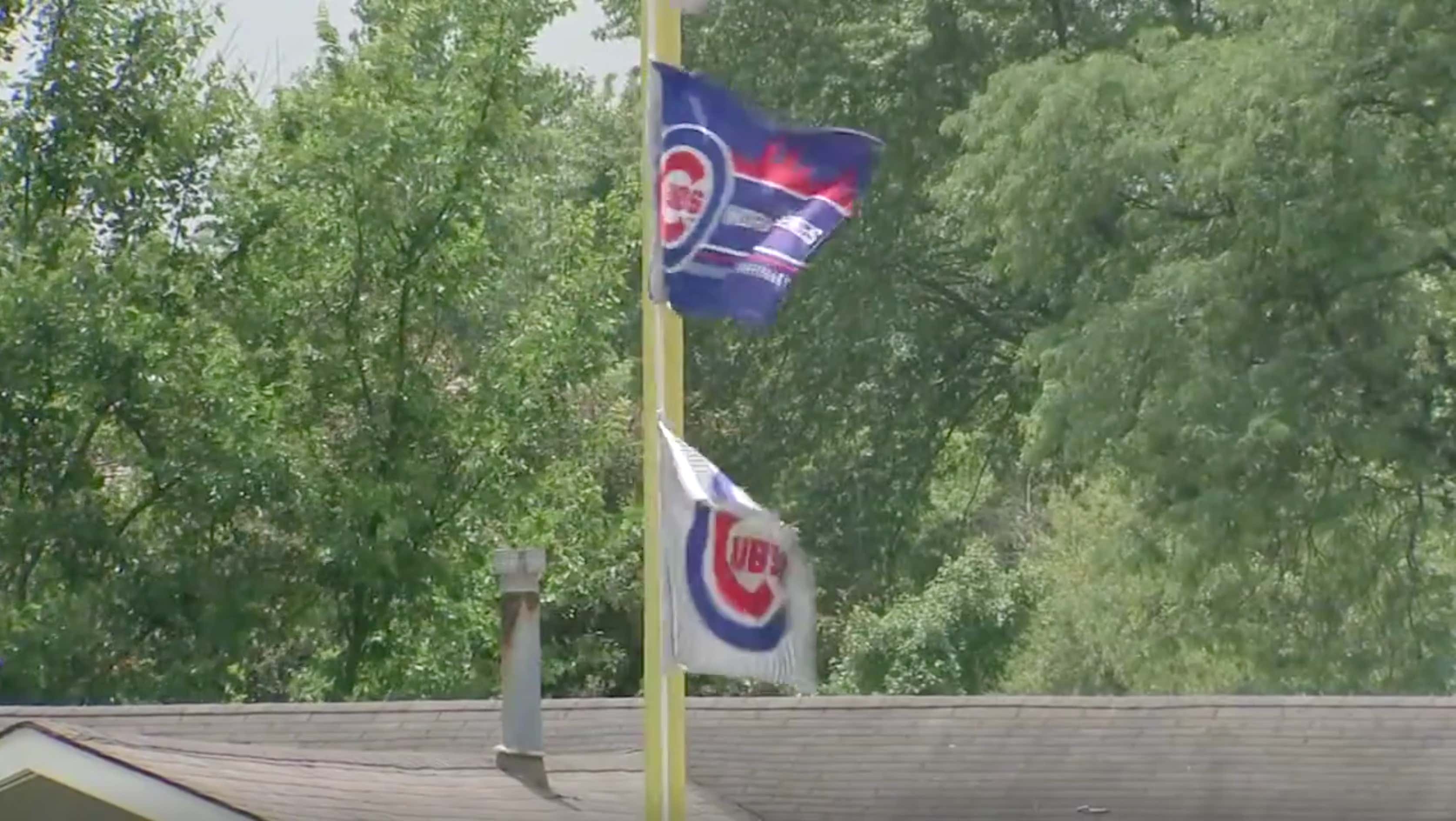 This backyard Wrigley Field replica is a Wiffle Ball paradise