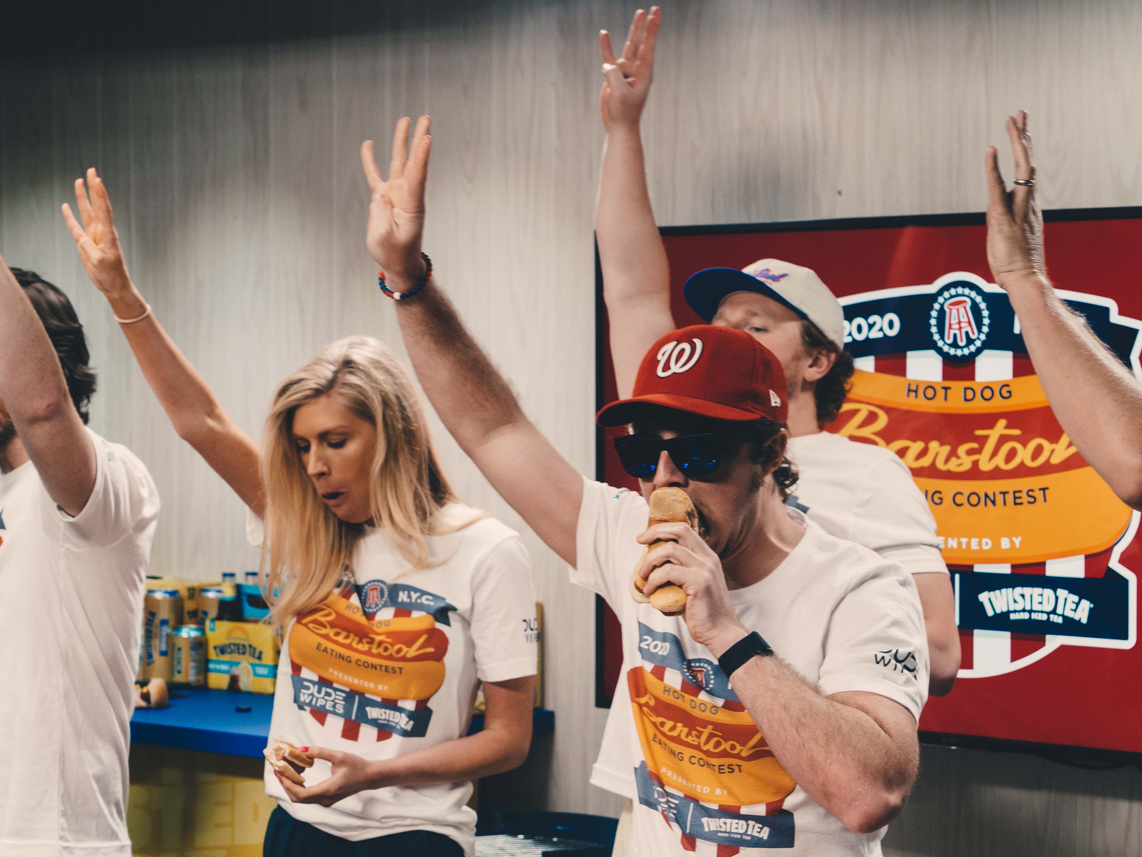 PHOTOS The Barstool Hot Dog Eating Contest presented by Twisted Tea and Dude Wipes Barstool