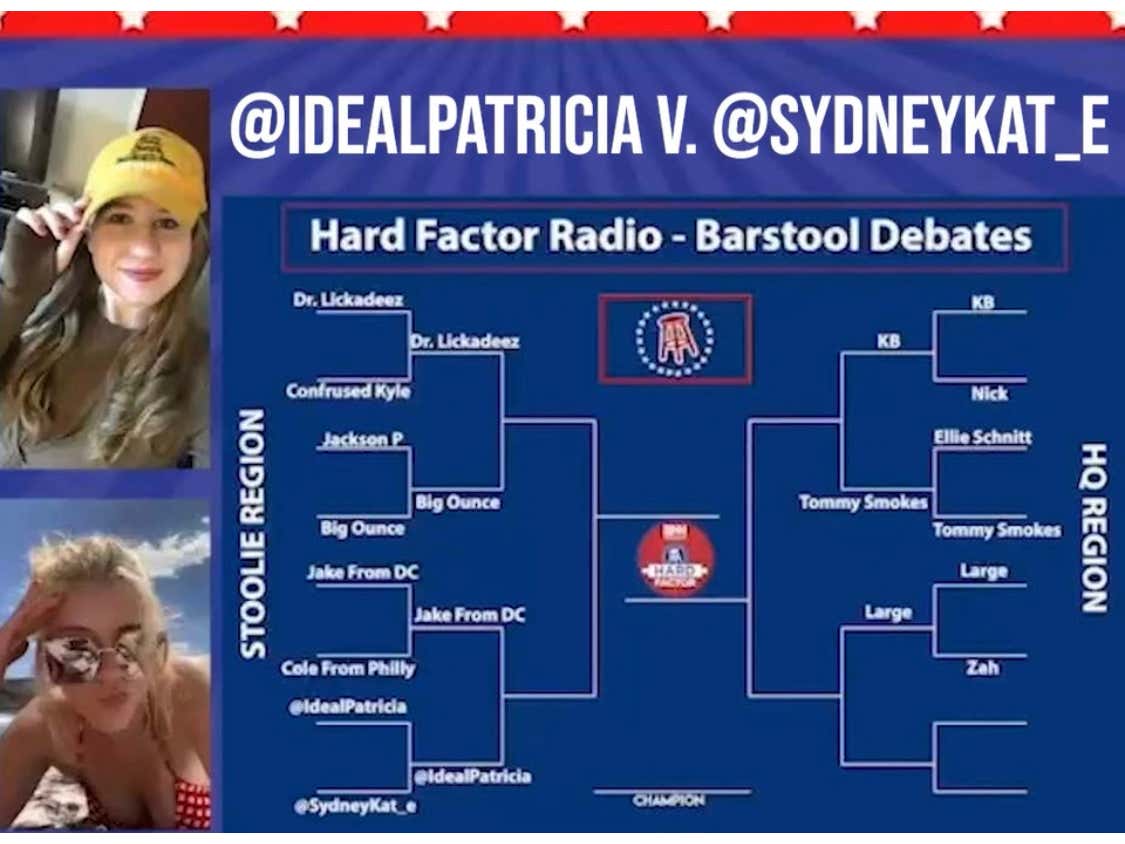 Barstool Debates Final Match Up of Round 1 Stoolie Side Intern