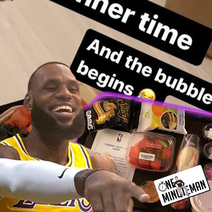 One Minute Man: No CHANCE Lebron Eats This Trash Ass Bubble Food