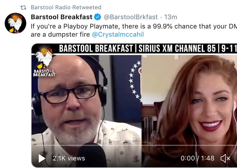Barstool Breakfast Sits Down With Former Playboy Playmate Crystal McCahill