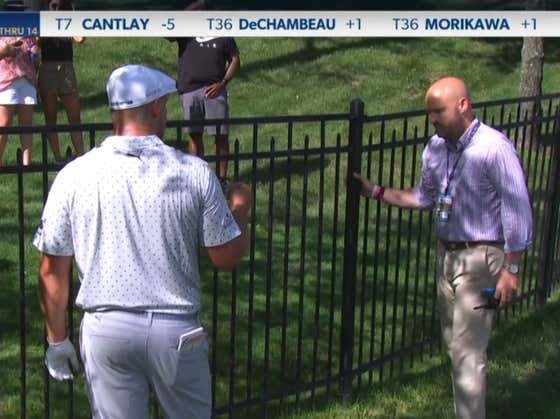 Bryson DeChambeau Had A DISASTROUS 15th Hole At The Memorial, Argued About A Fence And Ended Up Making A 10