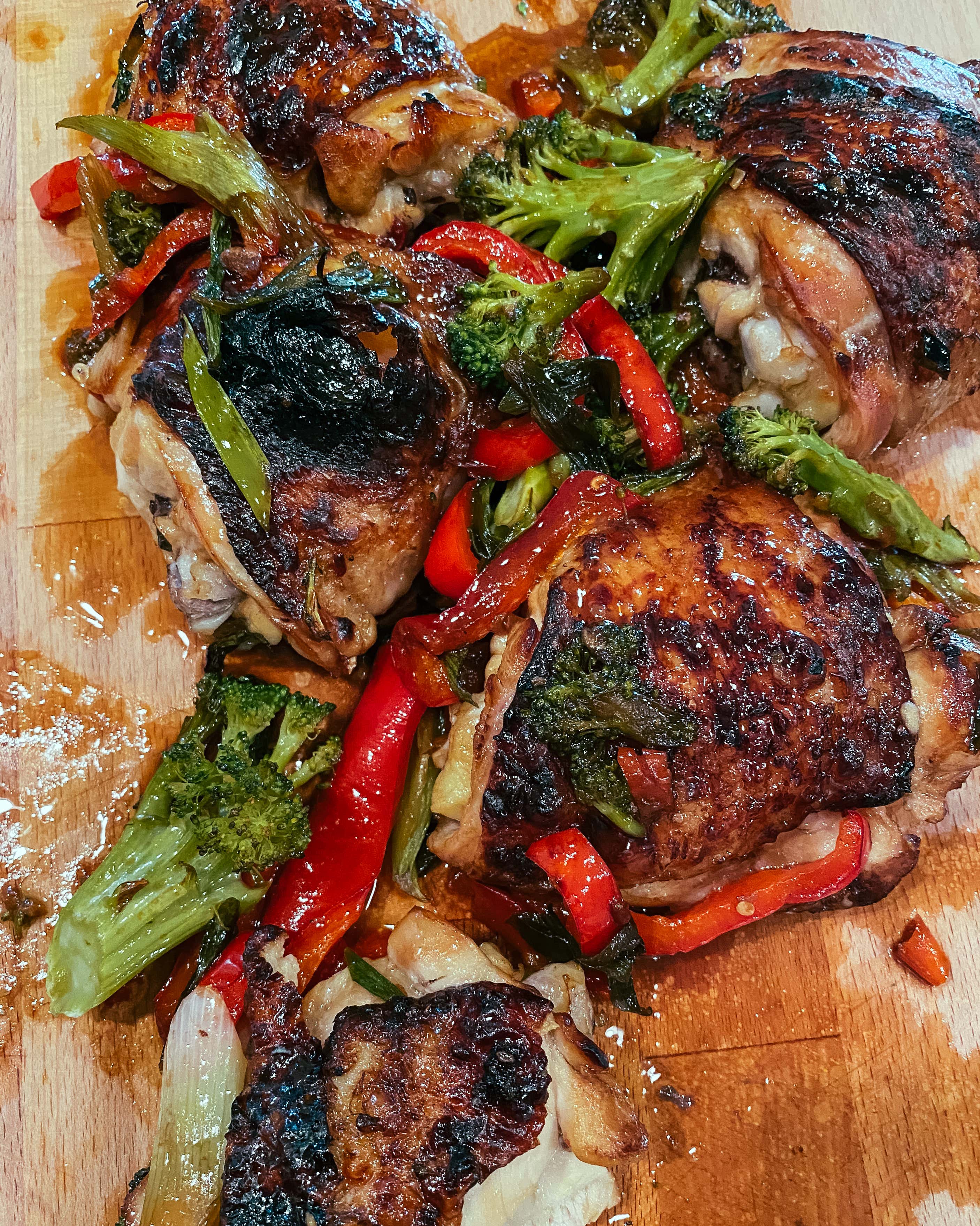 One Pan Sticky Asian Chicken Thigh | The Quarantine Cook