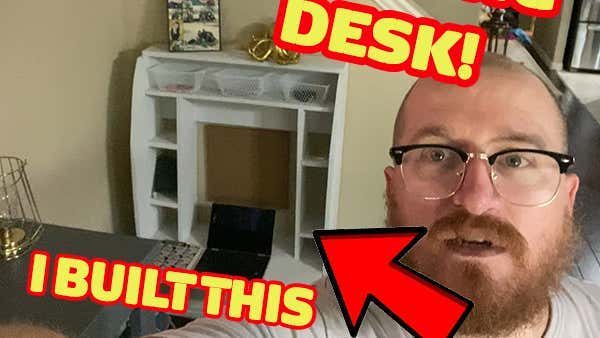 Longtime Toolies: Building A Floating Desk Without Plans