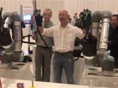 Jeff Bezos Now Has A Doctor Octopus Suit Which Means His Plot To Take Over The World Is About To Begin!