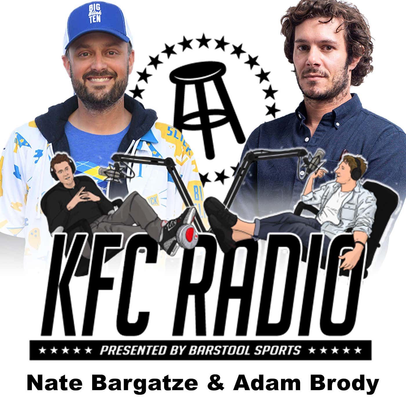 Nate Bargatze, Adam Brody, Bill Burr on SNL, Lebron is the GOAT, and The C**t-Clapper 9000 episode artwork