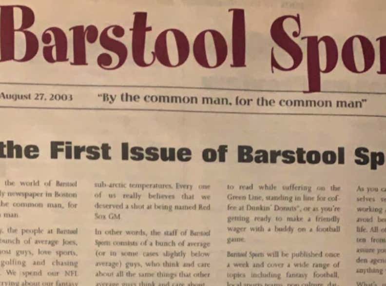 By The Common Man, For The Common Man Barstool Sports