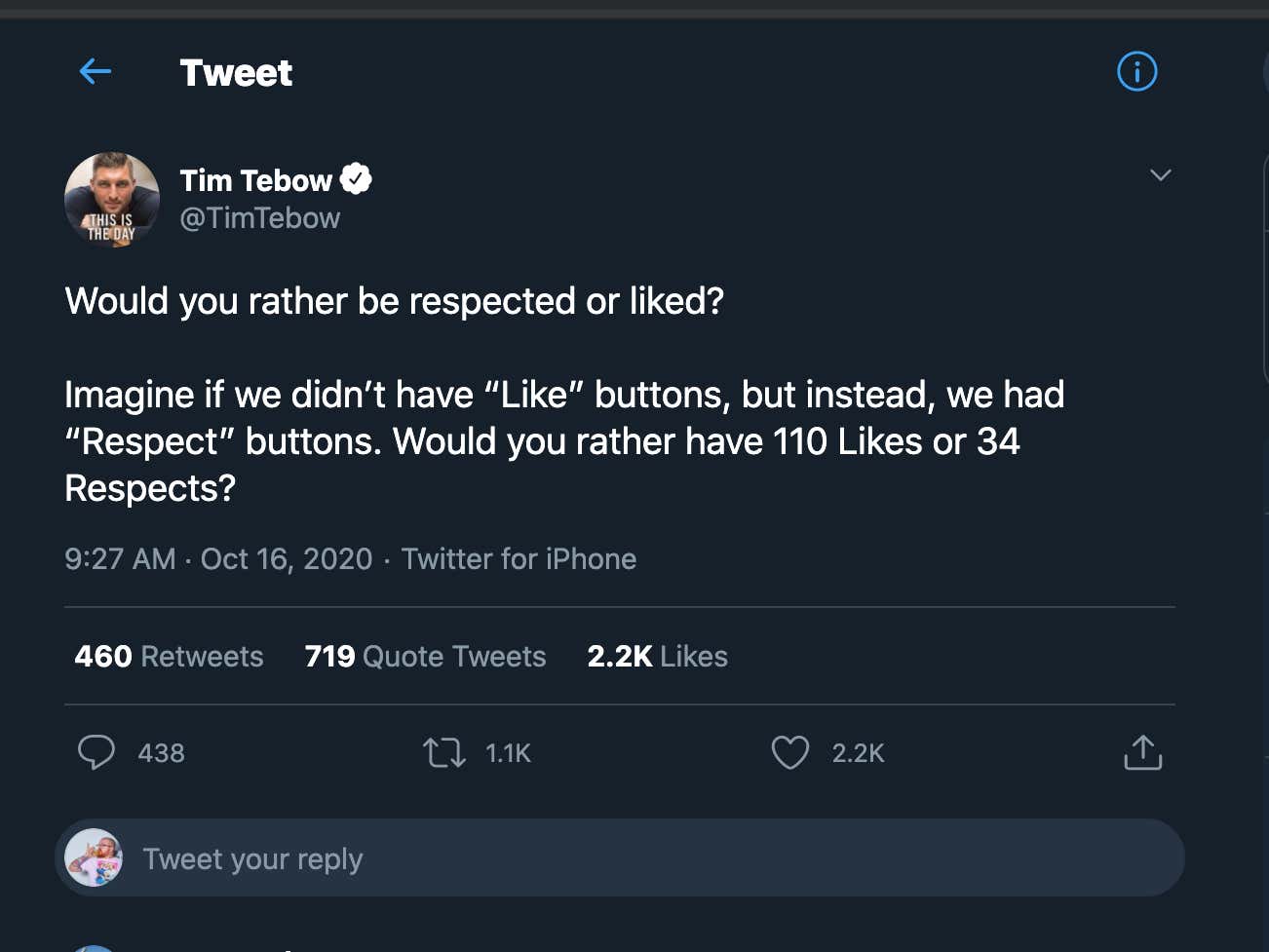 Tim Tebow Puts KFC Radio's Answer The In A Camel Clutch By