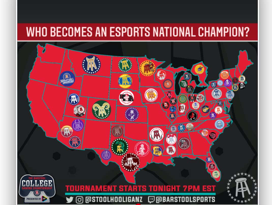 The Barstool College Gaming Championship Is LIVE And You Yes YOU
