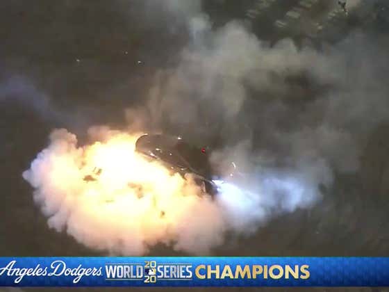 Celebrating an LA Sports Title 101: Drive Over Fireworks, Accidentally Shoot Them Out Of Your Car Into The Crowd, And Have Said Car Light On Fire While You're Still Inside
