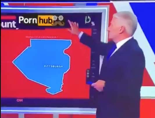 Did We Just Have A Pornhub Notification Pop Up On CNN?