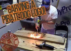 Longtime Toolies: Carving And Burning The Barstool Pirate Dog