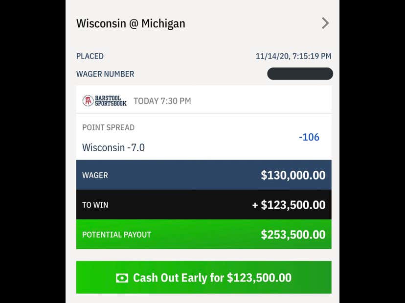 Congratulations To Whatever Disillusioned Michigan Alum Who Made This Bet. Brilliant.