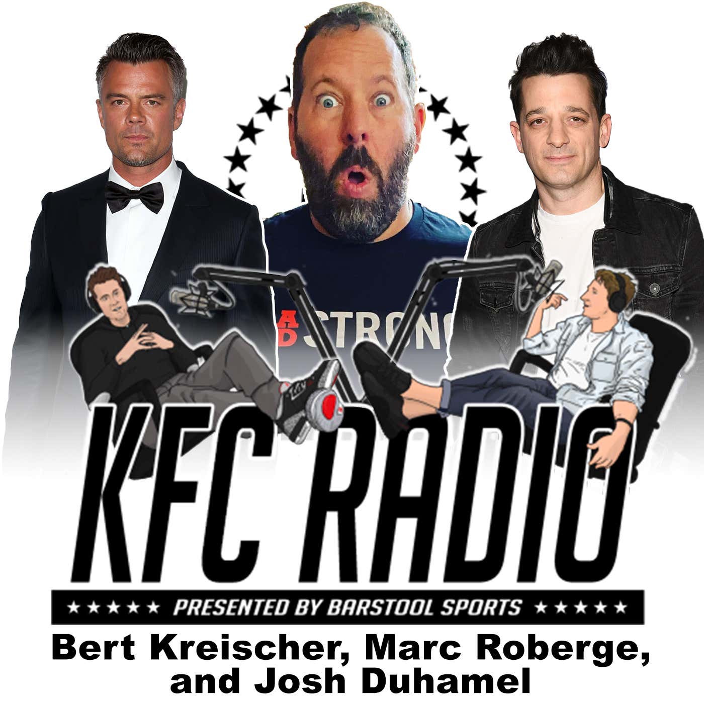 Bert Kreischer, Josh Duhamel, Marc Roberge, and KFC's Terrible, Horrible, No Good, Very Bad Day episode artwork